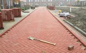 Straatwerk parkeerplaatsen